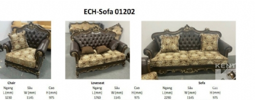 Combo sofa hoàng gia